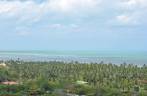 O mar visto do alto do Quadrado de Arraial d'Ajuda - BA