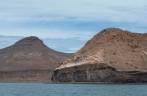 Paisagem pitoresca da ilha de Espíritu Santo, região de La Paz, na Baja California - México