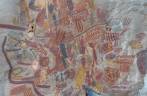 Pinturas rupestres no 'Painel', no Parque Nacional Cavernas do Peruaçu, próximo à Januária - MG