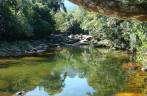 Poço em rio da Praia do Bonete em Ilha Bela - SP