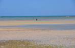 Praia de Moreré na maré baixa, na Ilha de Boipeba - BA