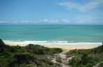 Primeira visão da Praia de Coruípe (Espelho) em Trancoso - BA