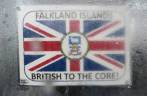 Propaganda pró-britânica em Port Stanley, a capital de Falkland
