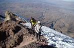 Próximo do cume do vulcão El Mistí, em Arequipa - Peru