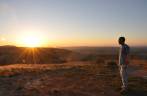 Pôr-do-sol no Mirante da Serra em Carrancas - MG