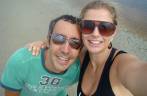 Rodrigo e Ana na Barra da Lagoa, na Praia Deserta - Superagui Rodrigo e Ana na Barra da Lagoa, na Praia Deserta - Superagui