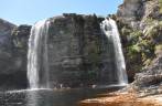 Tomando banho na Cachoeira do Bicame, na Lapinha, região da Serra do Cipó - MG