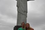 Tradicional foto com o Cristo Redentor, no Rio de Janeiro - RJ