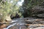 Trecho do rio logo acima do Poço Esmeralda em Carrancas - MG