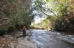 Trecho do rio logo acima do Poço Esmeralda em Carrancas - MG