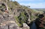 Vista da parte de cima da Cachoeira Águas Claras em Delfinópolis - MG
