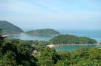 Vista das praias do Lázaro e Domingas Dias em Ubatuba - SP