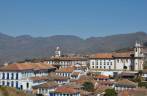 Visão do centro histórico de Ouro Preto - MG