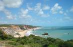Visão do mirante da praia de Tambaba em Jacumã, distrito de Conde - PB