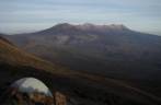 Visão do nosso acampamento no vulcão El Mistí, em Arequipa - Peru
