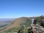 Aproveitando a vista no alto da Serra das Broas em Carrancas - MG