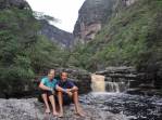 Cachoeira do Encontro, no rio da Cachoeira da Fumacinha, região de Ibicoara, na Chapada Diamantina - BA