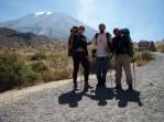Com o José, nosso guia no trekking do vulcão El Mistí, em Arequipa - Peru