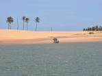 Dunas de areia na Foz do Rio São Francisco, divisa entre os estados de Alagoas e Sergipe (município de Piaçabuçu - AL)