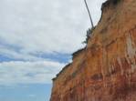Falésia colorida na Barra do Cahy, em Cumuruxatiba - BA