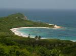 Half Moon Bay, uma miragem na costa sudeste de Antígua, no Caribe
