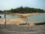 Onde as águas se encontram, na praia de Setiba, em Guarapari - ES