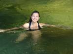 Se refrescando na cachoeira da Laje na volta do Bonete em Ilha Bela - SP