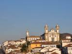 Visão do centro histórico de Ouro Preto - MG