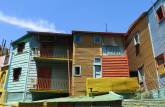A conhecida arquitetura colorida de La Boca, em Buenos Aires, na Argentina