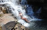 A deliciosa e 'abençoada' cachoeira do Mato Grande, no Parque Nacional Grande Sertão Veredas, no noroeste de MG (região de Chapada Gaúcha)