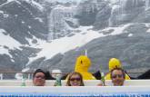 Aproveitando a piscina de água quente no convés do Sea Spirit enquanto navegamos nos ares gelados do Drygalski Fjord, na Geórgia do Sul