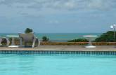 Belo visual da piscina de nosso hotel em João Pessoa - PB