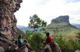 Com o Lúcio, no alto do Morro do Castelo, no Vale do Pati, na Chapada Diamantina - BA