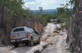 Fiona enfrenta as duras estradas do Parque Nacional da Serra das Confusões, no sul do Piauí
