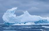 Iceberg flutua em Kinnes Cove, na Antártida