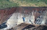 Na borda da cratera do vulcão Cerro Negro, próximo à León, na Nicarágua.