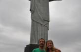 Tradicional foto com o Cristo Redentor, no Rio de Janeiro - RJ