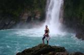 Visitando a maravilhosa Cascata do Rio Celeste, no Parque Nacional Tenorio, no norte da Costa Rica