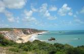 Visão do mirante da praia de Tambaba em Jacumã, distrito de Conde - PB