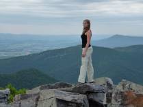 Admirando a grandiosa paisagem do Shennandoah National Park, na Virginia, nos Estados Unidos