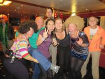 Animação na primeira festa no Sea Spirit, no trecho entre Buenos Aires e as Ilhas Malvinas