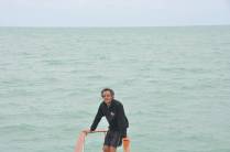 Bico de proa do barco em direção à Abrolhos - BA