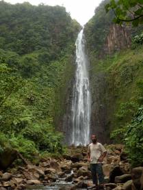 Caminhada até os Chutes du Carbet, no Parque Nacional em Basse Terre, em Guadalupe, no Caribe