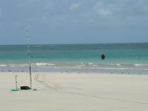 Cenário perfeito para pescar! (Praia de Carneiros, em Tamandaré - PE)