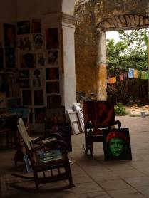 Interior de galeria de arte em Trinidad - Cuba