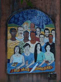 Mural nas ruas de León, na Nicarágua