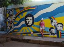 Mural no Museu dos Revolucionários, em León, na Nicarágua