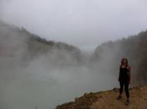 O famoso Boiling Lake, a mais 'estranha' paisagem no Trois Pitons National Park, em Dominica, no Caribe