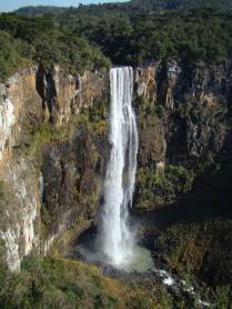 O Salto São Francisco, em Prudentópolis - PR, com quase 200 metros de altura