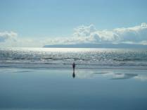 O vasto Oceano Pacífico em Zancudo, no litoral da Costa Rica
